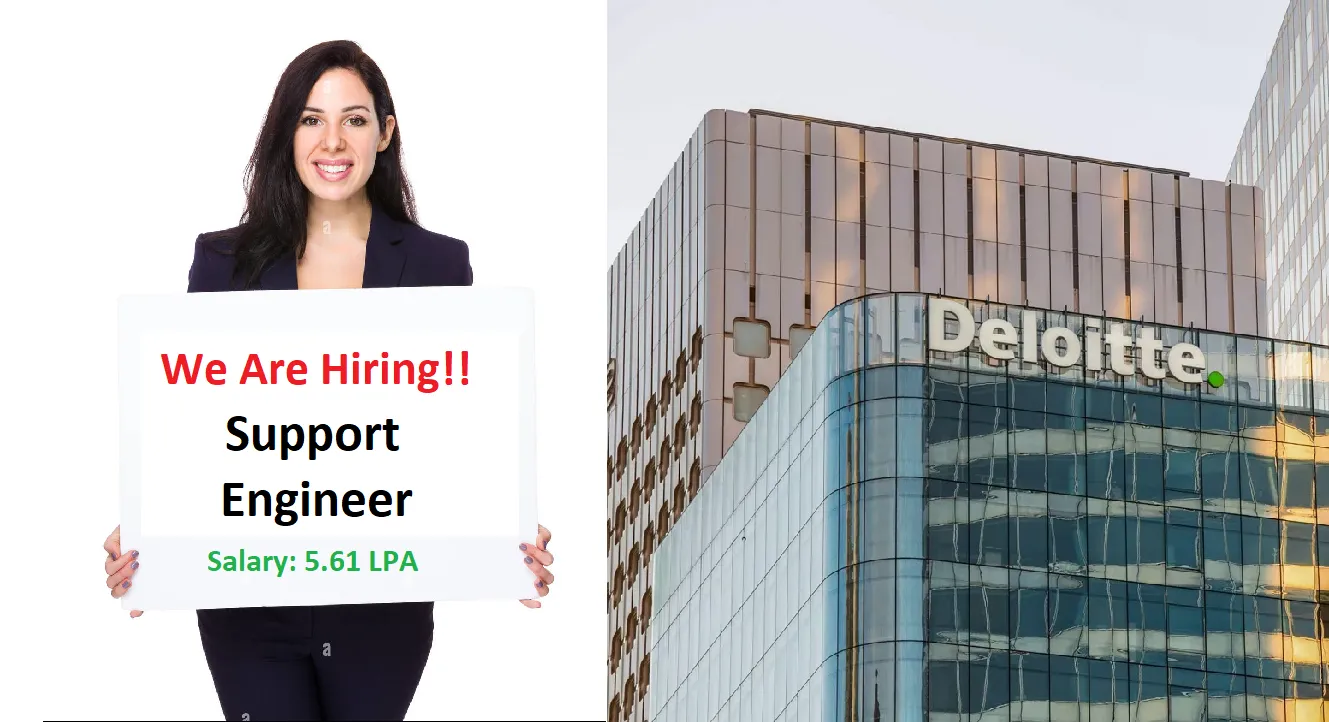 Deloitte Careers 2025: Mass Hiring Support Engineer (Freshers and Experienced) | Salary 5.61 LPA – Apply Soon!